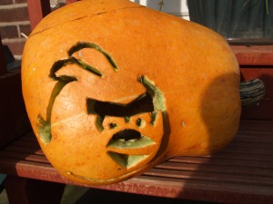 Angry bird pumpkin